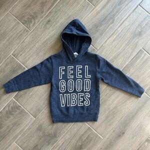 Boys H&M FEEL GOOD VIBES hoodie size 4-6Y